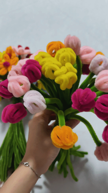 Bó hoa kẽm nhung nhiều màu trang trí. Mua bán Cây cảnh, đồ trang trí tại Huyện Châu Phú An Giang được đăng bởi 1 xíu đág iu hình 1