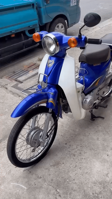 Honda Cup 50 2020 Xanh trắng 16000 km. Mua bán Xe máy tại Thị xã Bến Cát Bình Dương được đăng bởi xe máy trả góp tín nghĩa  hình 1