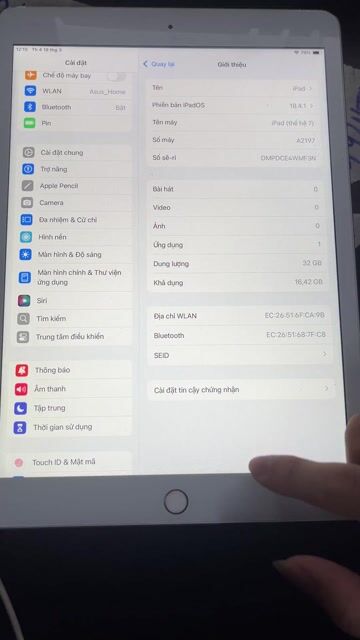 Apple iPad Gen 7 32GB Bạc. Mua bán Máy tính bảng tại Quận Hai Bà Trưng Hà Nội được đăng bởi Gia Đồng hình 1