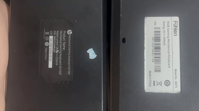 Bàn phím cơ HP GK100F và FUHLEN M87S. Mua bán Phụ kiện (Màn hình, Chuột...) tại Quận 12 Tp Hồ Chí Minh được đăng bởi Bang hình 1
