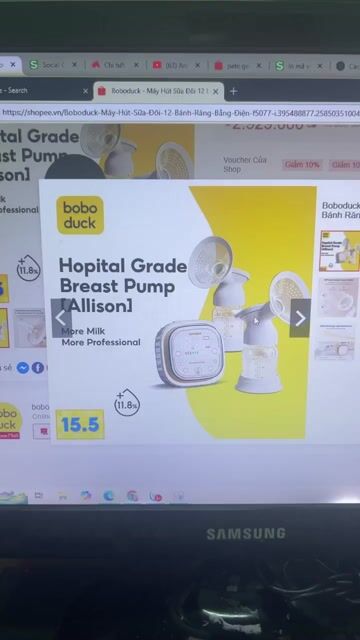 Máy hút sữa đôi Boboduck Allison