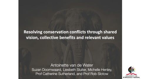 Resolving Conservation Conflicts