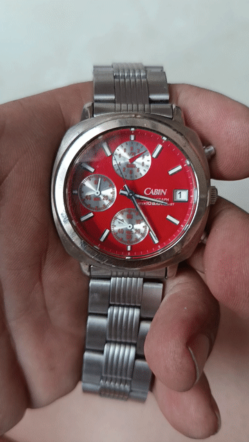 CABIN Chronograph Đỏ Nam. Mua bán Đồng hồ tại Huyện Hóc Môn Tp Hồ Chí Minh được đăng bởi An Khang hình 1