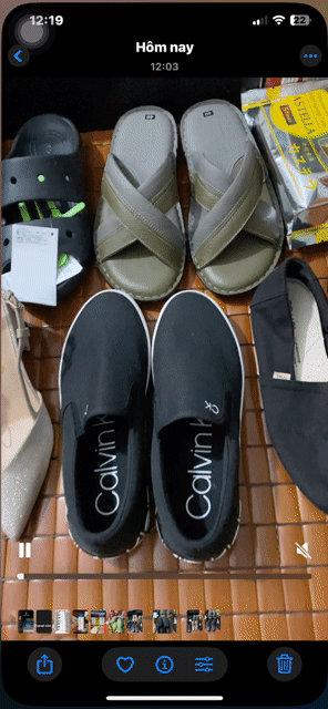 Giày Lười Ck Unisex Calvin Klein số 7 ( 39, 40). Mua bán Giày dép tại Thị xã Ngã Năm Sóc Trăng được đăng bởi HaoTrinh shop hình 1