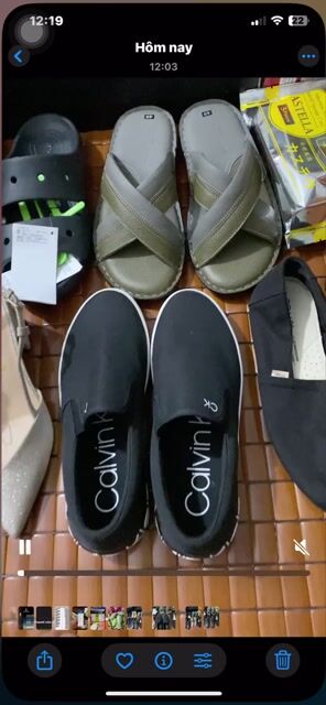 Giày Lười Ck Unisex Calvin Klein số 7 ( 39, 40). Mua bán Giày dép tại Thị xã Ngã Năm Sóc Trăng được đăng bởi HaoTrinh shop hình 1