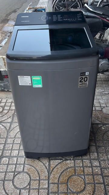 Máy giặt Samsung 9.5kg Inverter Xám cũ. Mua bán Máy giặt tại Quận Tân Phú Tp Hồ Chí Minh được đăng bởi Điện Lạnh Thanh Sang hình 1