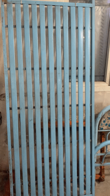 Giường sắt xanh dương chắc chắn kích thước 80x200. Mua bán Giường, chăn ga gối nệm tại Quận Thanh Xuân Hà Nội được đăng bởi ngô trung kết hình 1