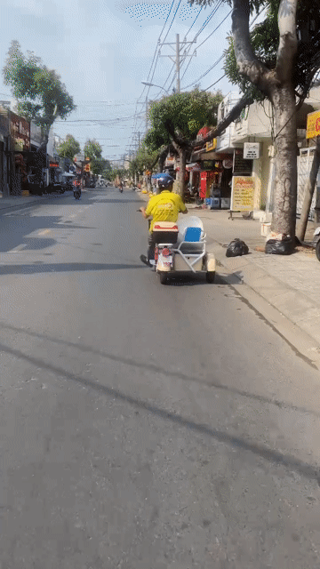 Xe điện 3 bánh màu Kem Mới. Mua bán Xe máy tại Thành phố Phú Quốc Kiên Giang được đăng bởi Vũ viễn dương hình 1
