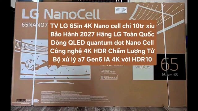 TV QLED LG 65NANO76 65in 4K NANO CELL QLED BH 2027. Mua bán Tivi, Âm thanh tại Quận 8 Tp Hồ Chí Minh được đăng bởi Nguyen nguyen hình 1