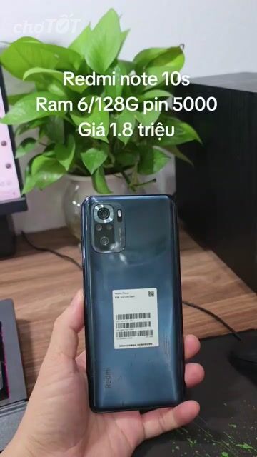 Redmi Note 10S 6GB/128GB zin mượt pin khỏe. Mua bán Điện thoại tại Quận Hà Đông Hà Nội được đăng bởi Shop Điện Thoại Cũ Zin hình 1