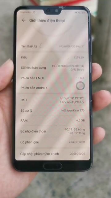Huawei P20 Pro. Mua bán Điện thoại tại Thành phố Thủ Dầu Một Bình Dương được đăng bởi ThaiMinh hình 1