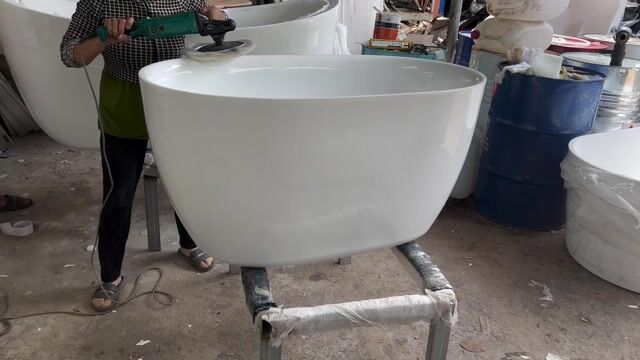 Bồn Tắm Oval kích thước 1m2 - 1m3 -1 m4. Mua bán Thiết bị vệ sinh, nhà tắm tại Huyện Hóc Môn Tp Hồ Chí Minh được đăng bởi Xưởng Bồn Tắm Minh Châu hình 1