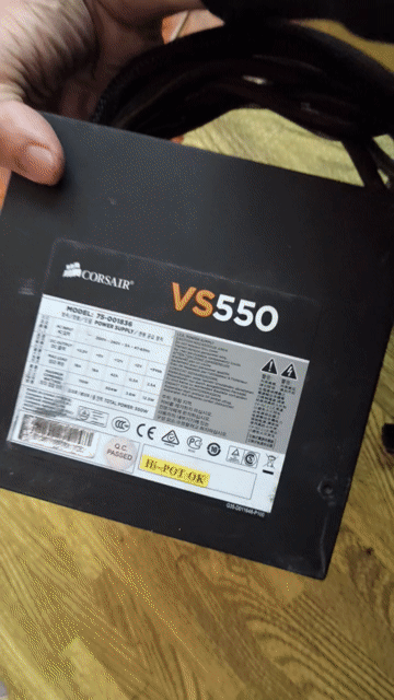 Nguồn máy tính Corsair VS550 Đen. Mua bán Linh kiện (RAM, Card...) tại Huyện Ba Vì Hà Nội được đăng bởi Nguyễn Thị Thanh Hoa hình 1