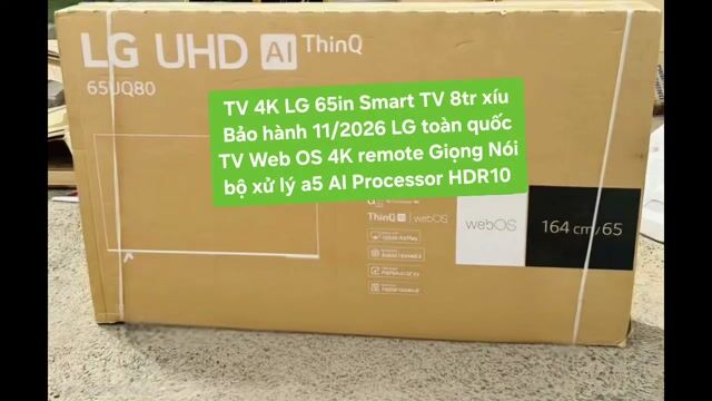 TV 4K LG 65UQ8000 65in Giọng Nói Bảo Hành 11/2026. Mua bán Tivi, Âm thanh tại Quận 8 Tp Hồ Chí Minh được đăng bởi Nguyen nguyen hình 1