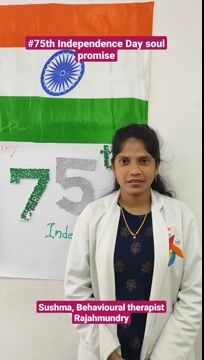 Pinnacle Blooms Network 75th Independence Day Promise by Rapaka  Sushma, Behavioural Therapist of Pinnacle @ Rajhamundary in English