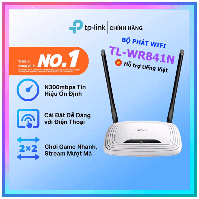 Bộ phát Wifi TP-Link TL-WR841N ver 13 (Full box). Mua bán Phụ kiện (Màn hình, Chuột...) tại Huyện Trảng Bom Đồng Nai được đăng bởi Thanh Ly hình 1