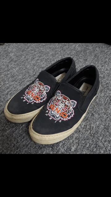Giày lười Kenzo Canvas Đen 39. Mua bán Giày dép tại Quận Hai Bà Trưng Hà Nội được đăng bởi The KING returns hình 1