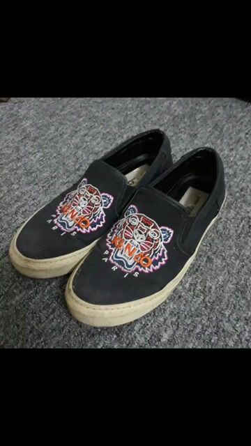 Giày lười Kenzo Canvas Đen 39. Mua bán Giày dép tại Quận Hai Bà Trưng Hà Nội được đăng bởi The KING returns hình 1
