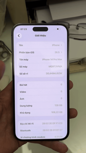 Apple iPhone 14 Pro Max 128GB Tím Đã sử dụng. Mua bán Điện thoại tại Thành phố Bạc Liêu Bạc Liêu được đăng bởi Tên chưa cung cấp hình 1