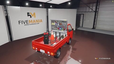FIVEM Cdy2 | Utility Pickup Truck Add-On | Tools & Equipment | Working Lights | Add-On | Optimized | Fivem Ready | High Quality, video preview