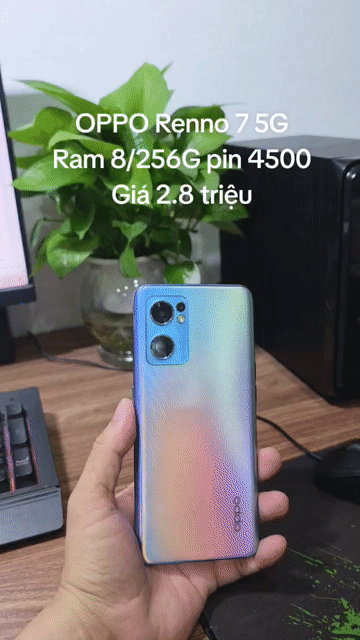 OPPO Reno 7 5G 256GB zin còn vân tay màn. Mua bán Điện thoại tại Quận Hà Đông Hà Nội được đăng bởi Shop Điện Thoại Cũ Zin hình 1
