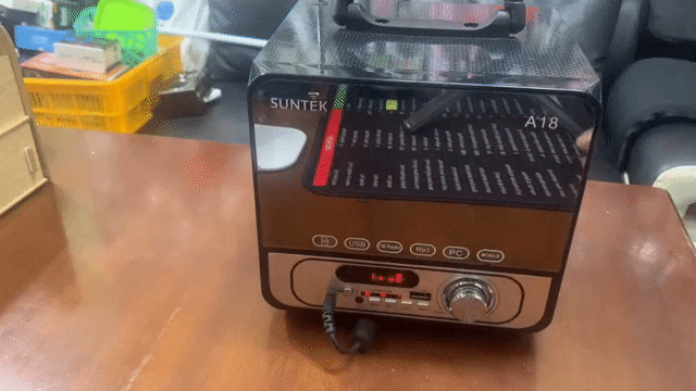 Loa Bluetooth Sunteck A18 Đen, Nâu. Mua bán Tivi, Âm thanh tại Quận 3 Tp Hồ Chí Minh được đăng bởi TÙNG GIA PHÁT hình 1