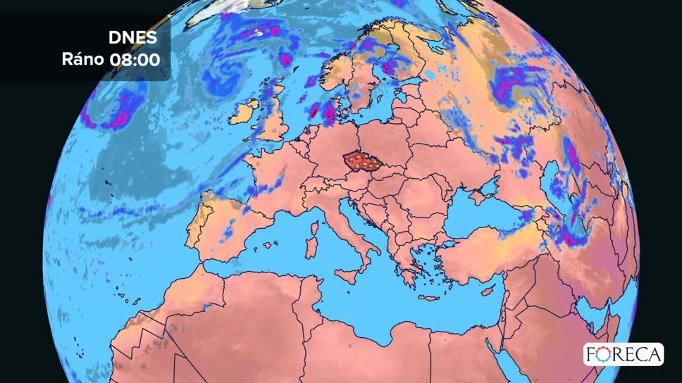 Předpověď počasí pro Českou republiku