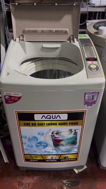 Máy giặt Sanyo 9kg Trắng Tiết kiệm điện, nước. Mua bán Máy giặt tại Quận 7 Tp Hồ Chí Minh được đăng bởi TH Điện lạnh giá rẻ siêu rẻ HCM hình 1
