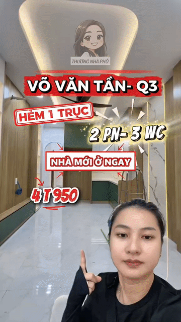 Mua bán Nhà ở Quận 3 Tp Hồ Chí Minh giá 4,95 tỷ
