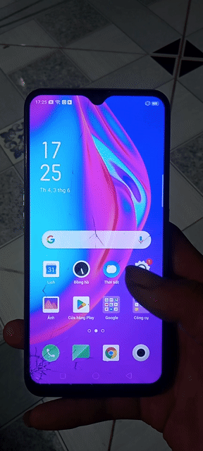 Oppo F11 Nứt kính cường lực. Mua bán Điện thoại tại Huyện Bình Chánh Tp Hồ Chí Minh được đăng bởi Hoàng Nam hình 1