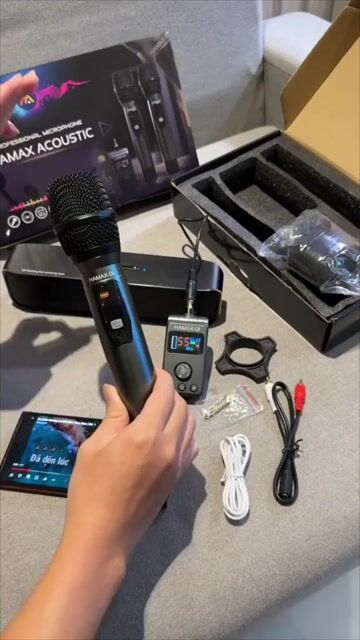 Micro karaoke Hamax 01 Xám. Mua bán Tivi, Âm thanh tại Quận Thanh Khê Đà Nẵng được đăng bởi Gà Kiến hình 1
