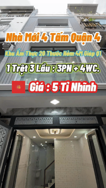 Mua bán Nhà ở Quận 4 Tp Hồ Chí Minh diện tích 24 m² giá 4 tỷ