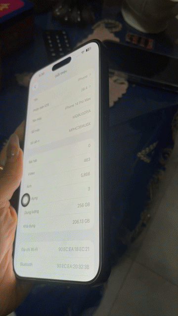 Apple iPhone 14 Pro Max 256GB Đen. Mua bán Điện thoại tại Quận Hai Bà Trưng Hà Nội được đăng bởi doan kim ly hình 1
