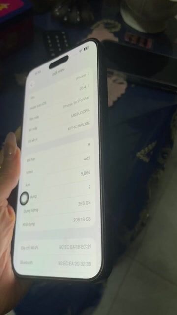 Apple iPhone 14 Pro Max 256GB Đen. Mua bán Điện thoại tại Quận Hai Bà Trưng Hà Nội được đăng bởi doan kim ly hình 1