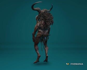 Crush | FiveM Male Ped | Demonic Monster Character | Multiple Outfits | Optimized & Fivem Ready [Add-On], video preview