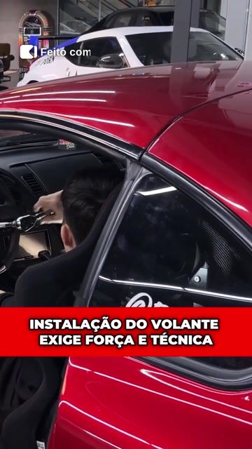 INSTALAÇÃO DO VOLANTE EXIGE FORÇA E TÉCNICA