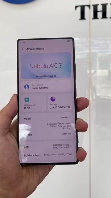 Điện thoại Nubia Z70 Ultra 12/256 – máy đẹp 99%. Mua bán Điện thoại tại Thành phố Thủ Đức Tp Hồ Chí Minh được đăng bởi Vĩnh An Mobile Thủ Đức hình 1