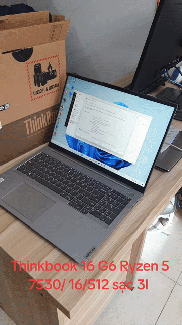 Lenovo Thinkbook 16 G6_ Full Box 16/512G . Mua bán Laptop tại Quận Tân Bình Tp Hồ Chí Minh được đăng bởi TẤN PHÁT hình 1