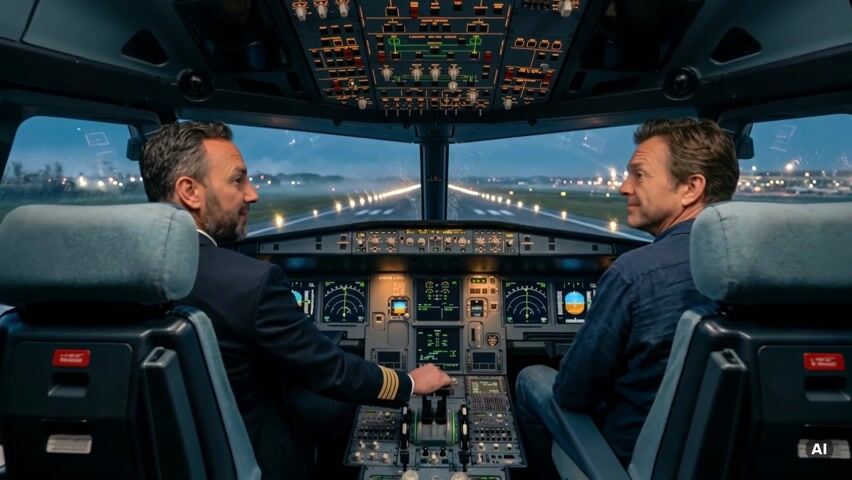 Standbild aus dem Film für EVS Flugsimulator