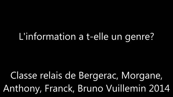 L'information a t-elle un genre?
