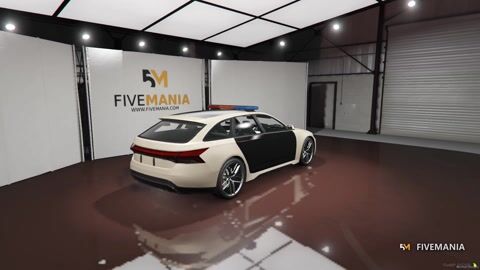 FIVEM Audi RS6 Avant (C8) | Realistic Police Wagon [Unbadged] Add-On | Working Emergency Lights | HQ Interior | Optimized | Fivem Ready | High Quality, video preview