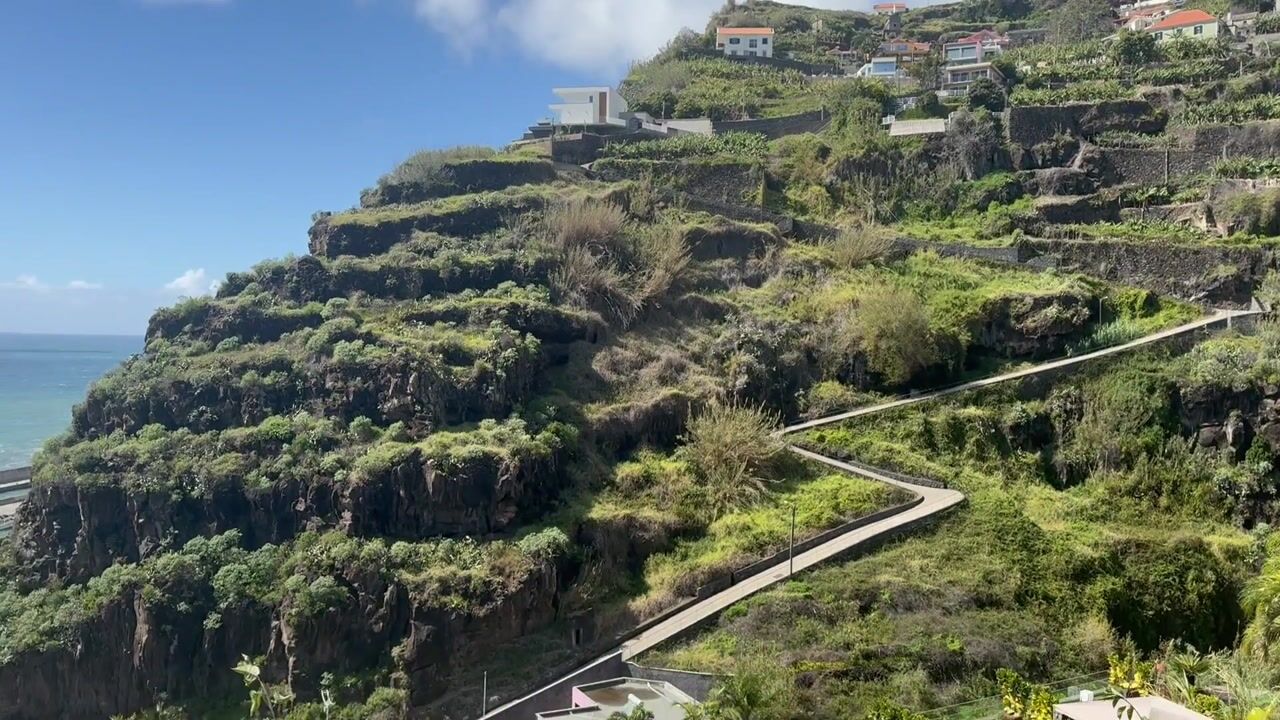 Calheta coast and marina: video from Calheta, Madeira