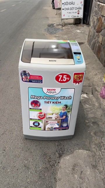Máy giặt Sanyo Aqua 7.5kg Trắng. Mua bán Máy giặt tại Huyện Hóc Môn Tp Hồ Chí Minh được đăng bởi ĐỨC TRỌNG hình 1