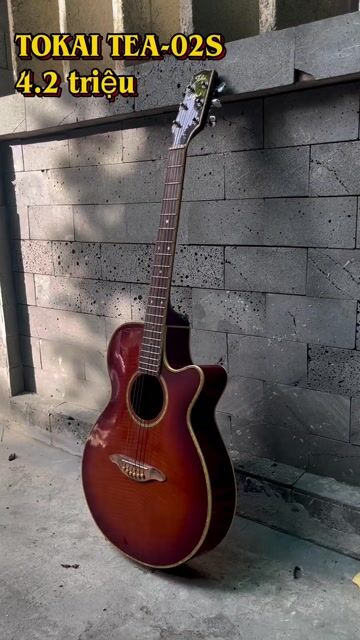 Đàn guitar acoustic Tokai TEA-02S Đỏ nâu Nhật Bản. Mua bán Nhạc cụ tại Quận Cẩm Lệ Đà Nẵng được đăng bởi Đặng Minh Hiền hình 1