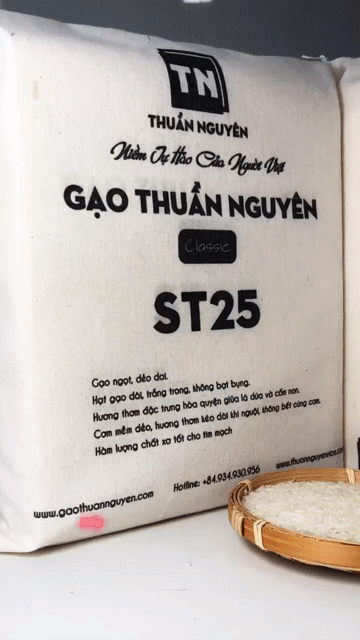 Gạo ST25 Thuần Nguyên Túi 5kg - Freeship khi mua 3. Mua bán Đồ ăn, thực phẩm và các loại khác tại Huyện Tam Nông Đồng Tháp được đăng bởi Trần Văn Quí hình 1