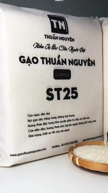 Gạo ST25 Thuần Nguyên Túi 5kg - Freeship khi mua 3. Mua bán Đồ ăn, thực phẩm và các loại khác tại Huyện Tam Nông Đồng Tháp được đăng bởi Trần Văn Quí hình 1