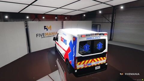 FIVEM Emsnspeedo | Lore-Friendly Ambulance Van [Unbadged] Add-On | Working Emergency Lights | Custom Liveries | Optimized | Fivem Ready | High Quality — video preview