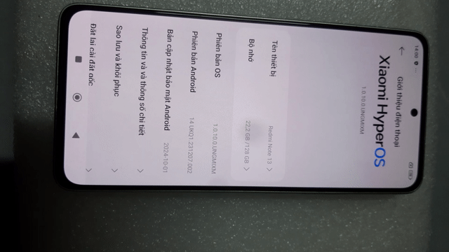 Xiaomi Redmi Note 13 128GB Xanh lá. Mua bán Điện thoại tại Huyện Thuỷ Nguyên Hải Phòng được đăng bởi Nguyễn văn thành hình 1