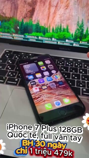 iPhone 7 Plus 128GB Đen QT Full vân tay. Mua bán Điện thoại tại Thành phố Bến Tre Bến Tre được đăng bởi TN Store hình 1
