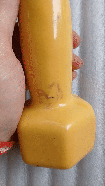 Thanh lý Tạ tay 2KG Vàng Gang bọc cao su. Mua bán Đồ thể thao, Dã ngoại tại Quận Nam Từ Liêm Hà Nội được đăng bởi cao trang hình 1